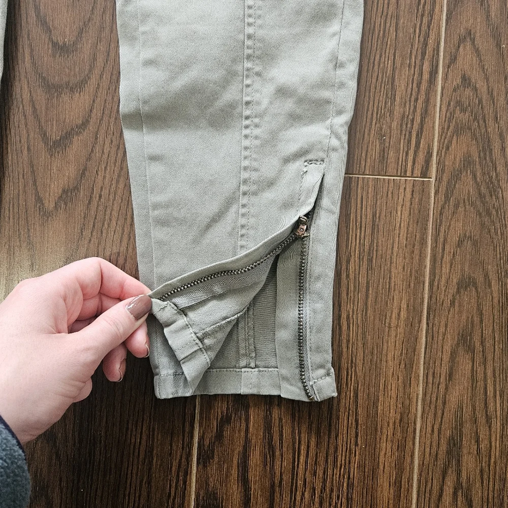 by Anthropologie Jefferson Moto Slim Fit Cargo Pants Size 26 - Picture 5 of 13